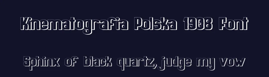 Kinematografia Polska 1908 Font by zai — Decorative Font — thumbnail 2