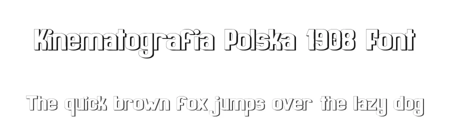 Kinematografia Polska 1908 Font by zai — Decorative Font