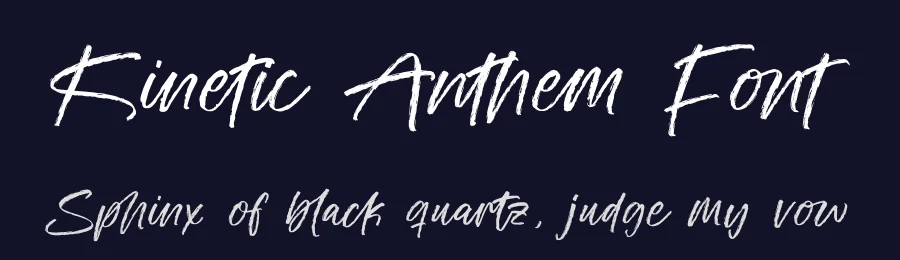 Kinetic Anthem Font by stylishtype.co — Script Handwritten Font — thumbnail 2