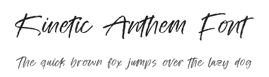 Kinetic Anthem Font by stylishtype.co — Script Handwritten Font