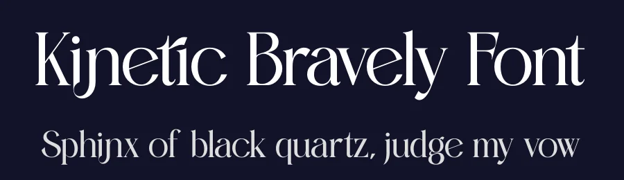Kinetic Bravely Font by timelesstype.co — Serif Font — thumbnail 2