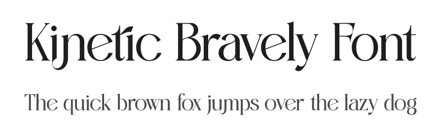 Kinetic Bravely Font by timelesstype.co — Serif Font