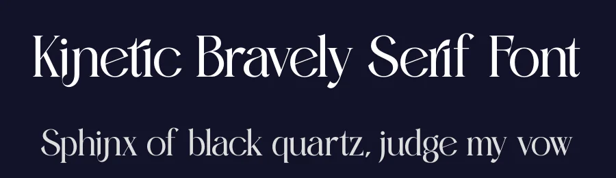 Kinetic Bravely Serif Font by timelesstype.co — Serif Font — thumbnail 2