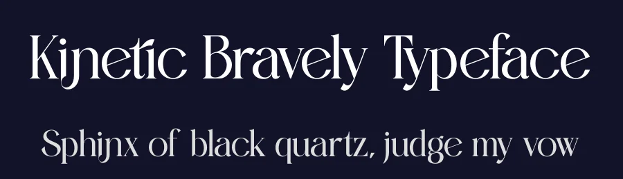 Kinetic Bravely Typeface by timelesstype.co — Display Font — thumbnail 2