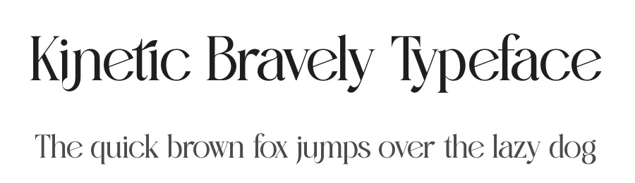 Kinetic Bravely Typeface by timelesstype.co — Display Font