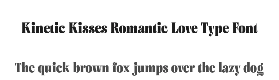 Kinetic Kisses Romantic Love Type Font by Casloop Studio — Decorative Font