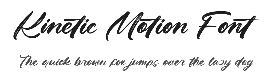 Kinetic Motion Font by letterenastudios — Script Handwritten Font