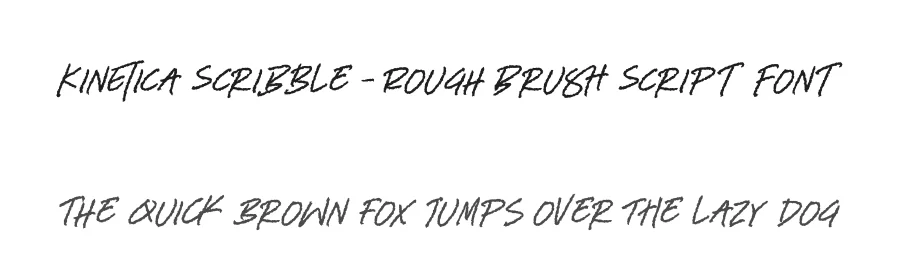 Kinetica Scribble – Rough Brush Script Font by stylishtype.co — Script Handwritten Font
