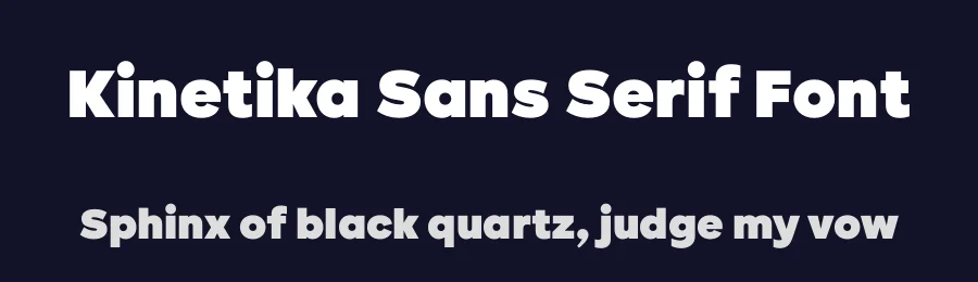 Kinetika Sans Serif Font by Kastelov — Sans Serif Font — thumbnail 2