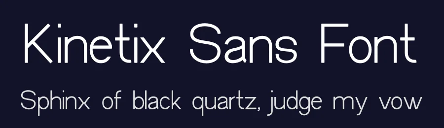Kinetix Sans Font by JNJ studio — Sans Serif Font — thumbnail 2
