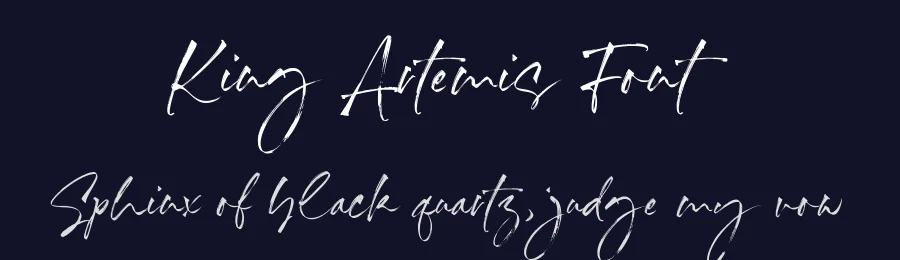 King Artemis Font by Timur type — Script Handwritten Font — thumbnail 2