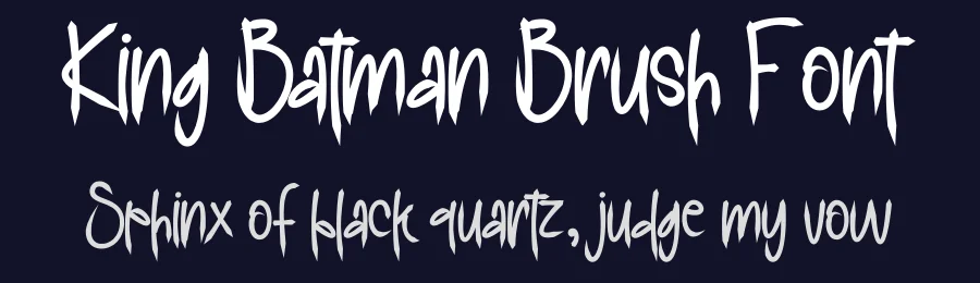 King Batman Brush Font by creativeletter — Display Font — thumbnail 2