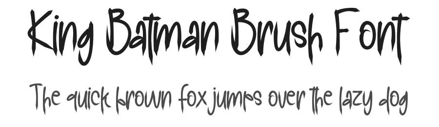 King Batman Brush Font by creativeletter — Display Font