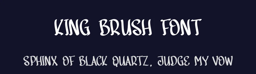 King Brush Font by creativeletter — Display Font — thumbnail 2