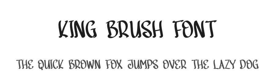 King Brush Font by creativeletter — Display Font