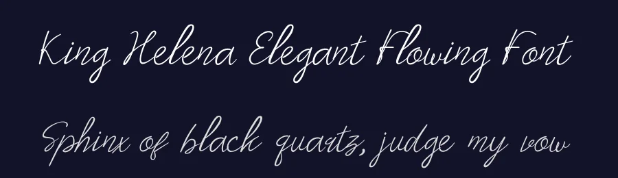 King Helena Elegant Flowing Font by GraphicSauce — Decorative Font — thumbnail 2