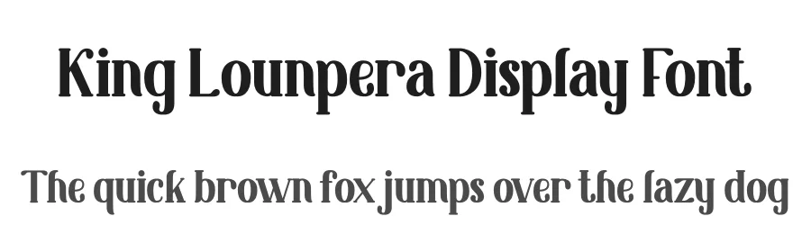 King Lounpera Display Font by Yumna Type — Display Font