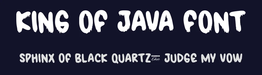King Of Java Font by edricstudio — Decorative Font — thumbnail 2