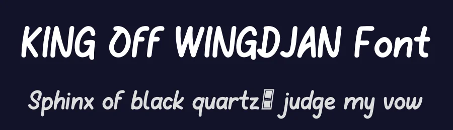 KING Off WINGDJAN Font by Design Amour — Decorative Font — thumbnail 2