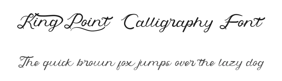 King Point Calligraphy Font by RaisProject — Script Handwritten Font