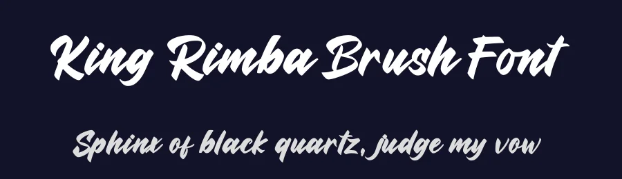 King Rimba Brush Font by Basnistudio — Script Handwritten Font — thumbnail 2