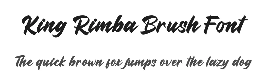 King Rimba Brush Font by Basnistudio — Script Handwritten Font