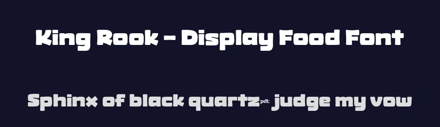 King Rook – Display Food Font by productype — Decorative Font — thumbnail 2
