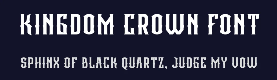 Kingdom Crown Font by Maknastd — Decorative Font — thumbnail 2