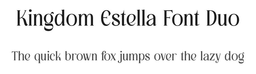 Kingdom Estella Font Duo by Storytype — Serif Font