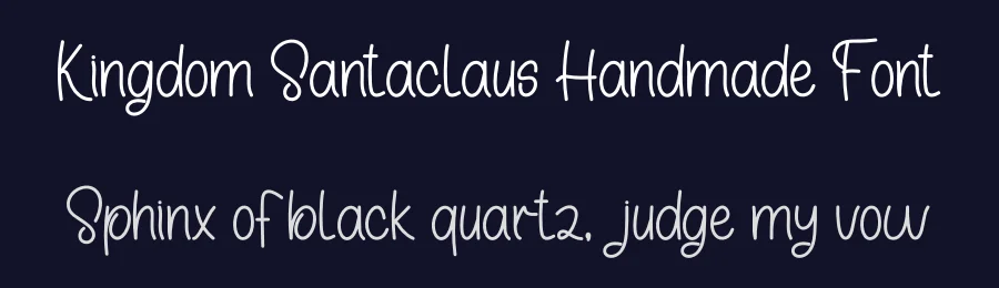 Kingdom Santaclaus Handmade Font by freshtypeink — Display Font — thumbnail 2
