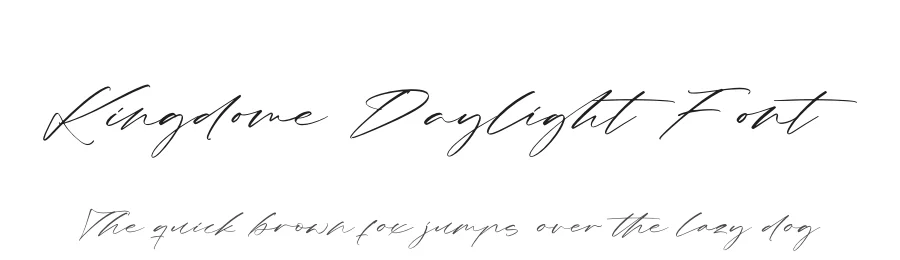 Kingdome Daylight Font by stylishtype.co — Script Handwritten Font