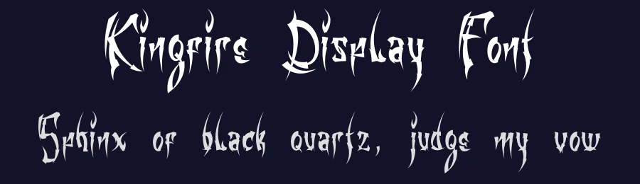 Kingfire Display Font by IntrovArtZone — Display Font — thumbnail 2