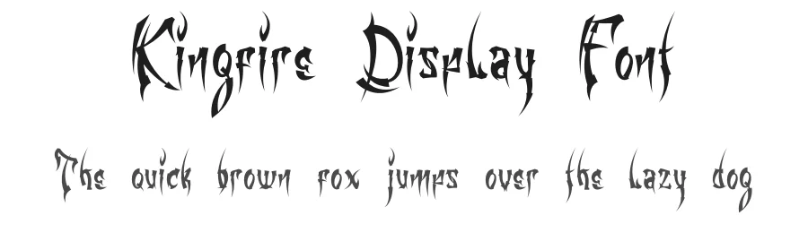 Kingfire Display Font by IntrovArtZone ā Display Font