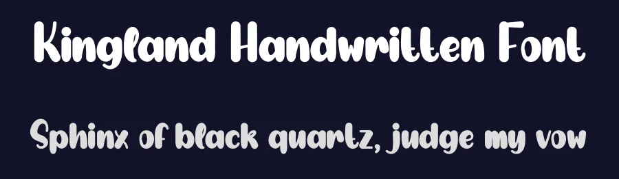 Kingland Handwritten Font by creativeletter — Display Font — thumbnail 2