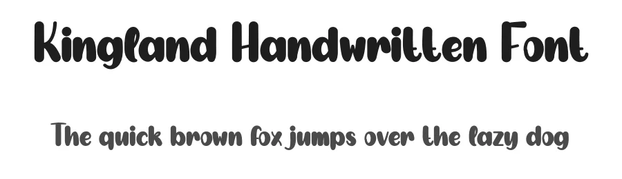 Kingland Handwritten Font by creativeletter — Display Font