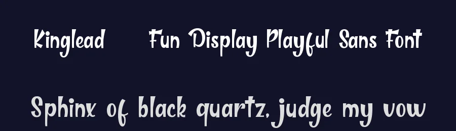 Kinglead – Fun Display Playful Sans Font by Almarkha Type — Decorative Font — thumbnail 2