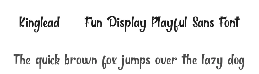 Kinglead – Fun Display Playful Sans Font by Almarkha Type — Decorative Font