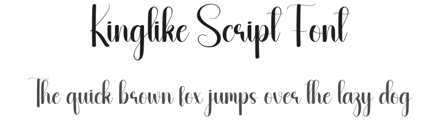 Kinglike Script Font by andikastudio — Script Handwritten Font