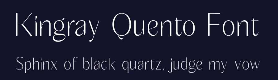 Kingray Quento Font by timelesstype.co — Display Font — thumbnail 2