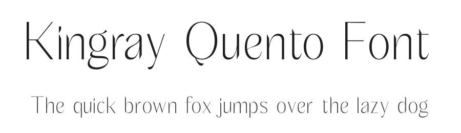 Kingray Quento Font by timelesstype.co — Display Font