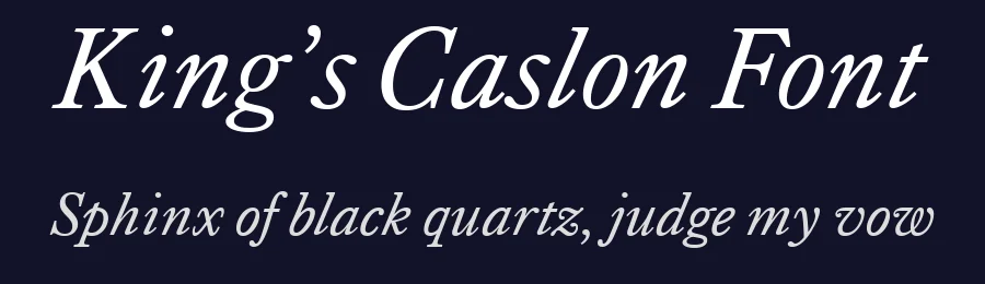 King’s Caslon Font by daltonmaag — Serif Font — thumbnail 2
