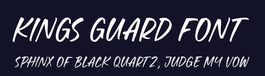 Kings Guard Font by balpirick — Script Handwritten Font — thumbnail 2