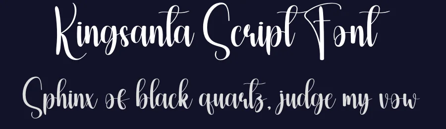 Kingsanta Script Font by creativeletter — Script Handwritten Font — thumbnail 2