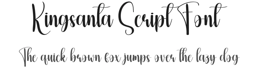 Kingsanta Script Font by creativeletter — Script Handwritten Font