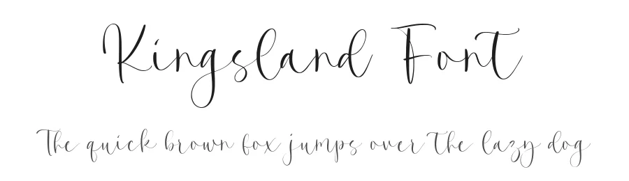 Kingsland Font by balpirick — Script Handwritten Font