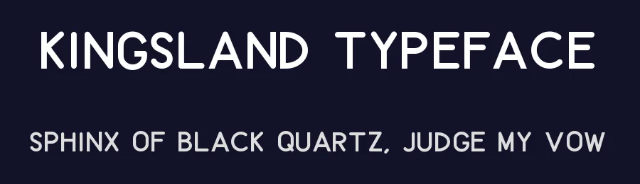 Kingsland Typeface by Jen Wagner Co — Sans Serif Font — thumbnail 2
