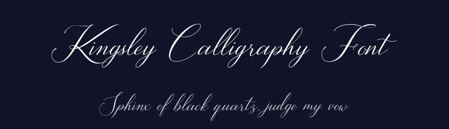 Kingsley Calligraphy Font by Heinzel Std. — Script Handwritten Font — thumbnail 2