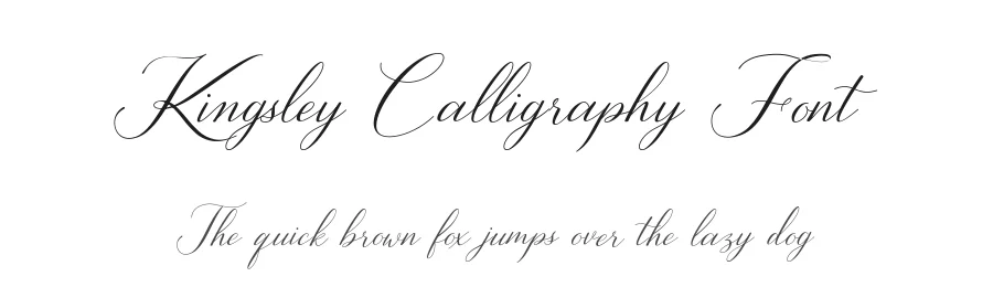 Kingsley Calligraphy Font by Heinzel Std. — Script Handwritten Font