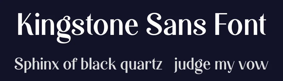 Kingstone Sans Font by Unitype — Sans Serif Font — thumbnail 2