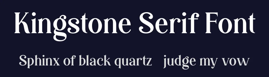 Kingstone Serif Font by Unitype — Serif Font — thumbnail 2